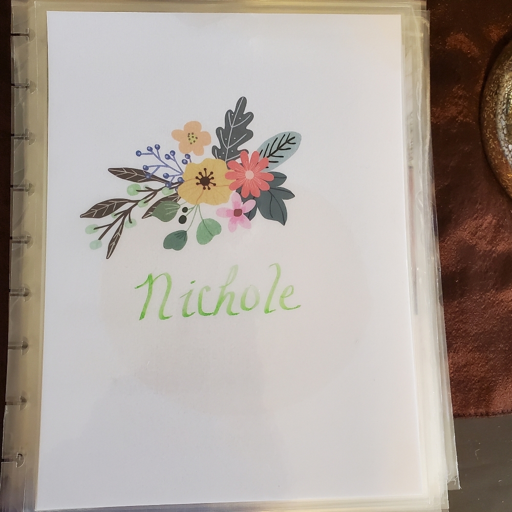 Homemade cover for your Classic size Disc Bound Planner Nichole